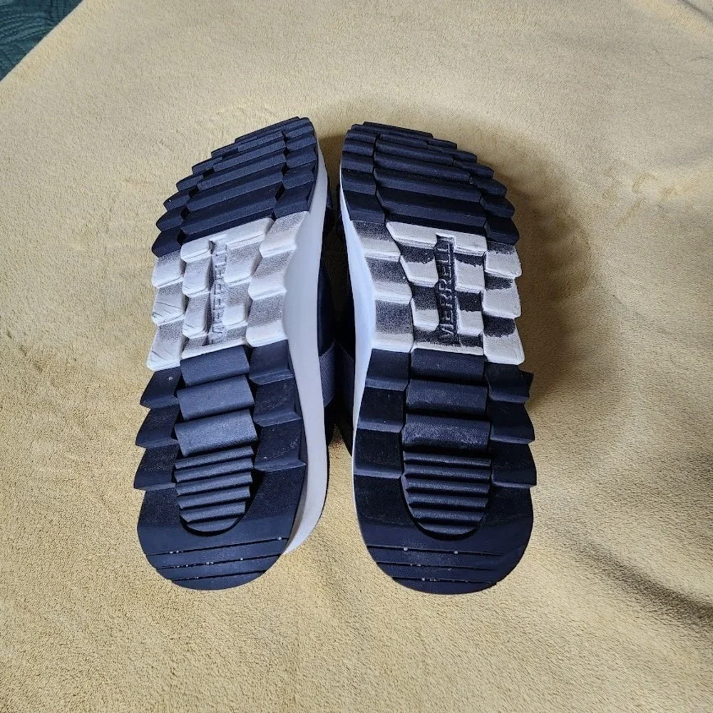 Merrell‎ Womens Size 11 Alpine Cush Slide Black Slip On Sandals Shoes